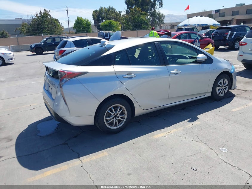 2016 Toyota Prius VIN JTDKARFU0G3503900 IAAI salvage auction — NORMAL WEAR, Clear - Dealer Only (California), sold $5,750 on 2026-07-20 (photo 4)