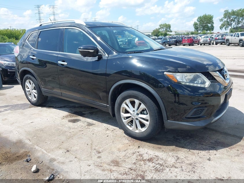 2015 Nissan Rogue VIN KNMAT2MV8FP509492 IAAI salvage auction — HAIL, Clear (Illinois), sold $1,375 on 2026-07-20 (photo 1)