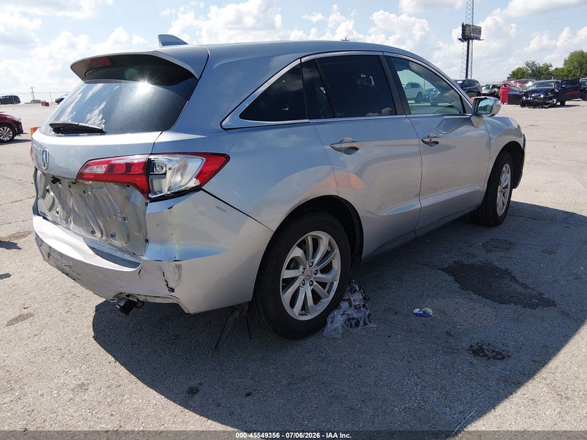2017 Acura Rdx VIN 5J8TB4H33HL021191 IAAI salvage auction — REAR END, Salvage Title, sold $3,675 on 2026-08-27 (photo 4)