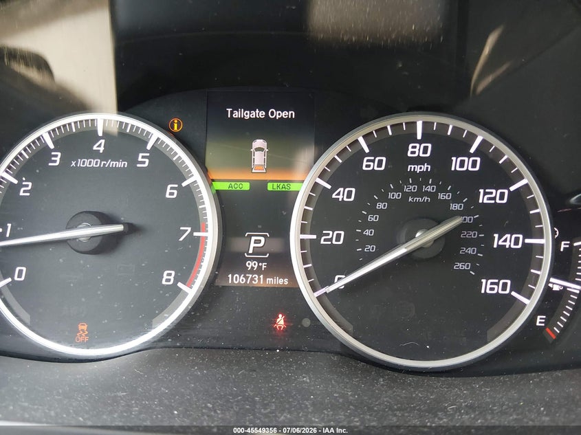 2017 Acura Rdx VIN 5J8TB4H33HL021191 IAAI salvage auction — REAR END, Salvage Title, sold $3,675 on 2026-08-27 (photo 7)