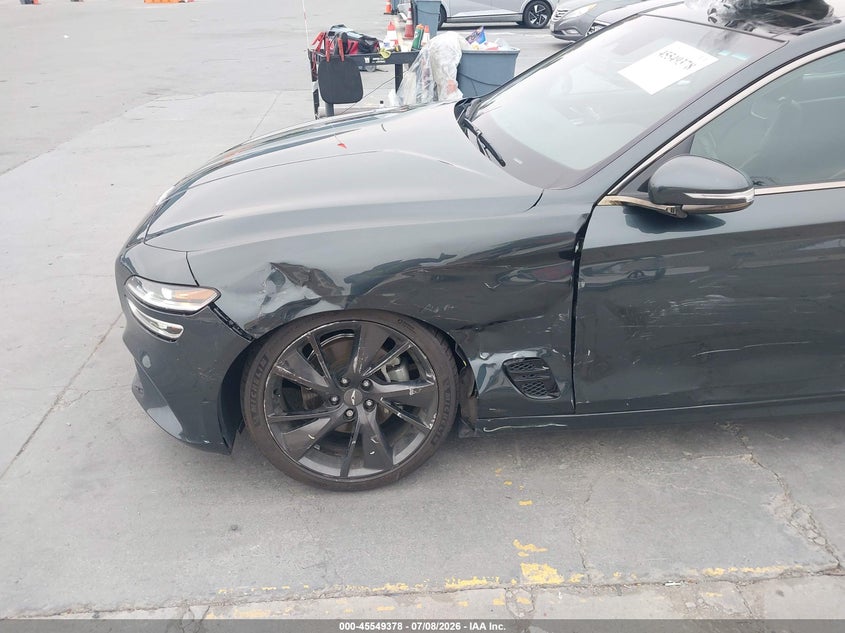 2023 Genesis G70 VIN KMTG34TAXPU124265 IAAI salvage auction — SIDE, Salvage (California), sold $8,100 on 2026-07-29 (photo 6)
