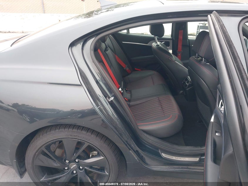 2023 Genesis G70 VIN KMTG34TAXPU124265 IAAI salvage auction — SIDE, Salvage (California), sold $8,100 on 2026-07-29 (photo 8)