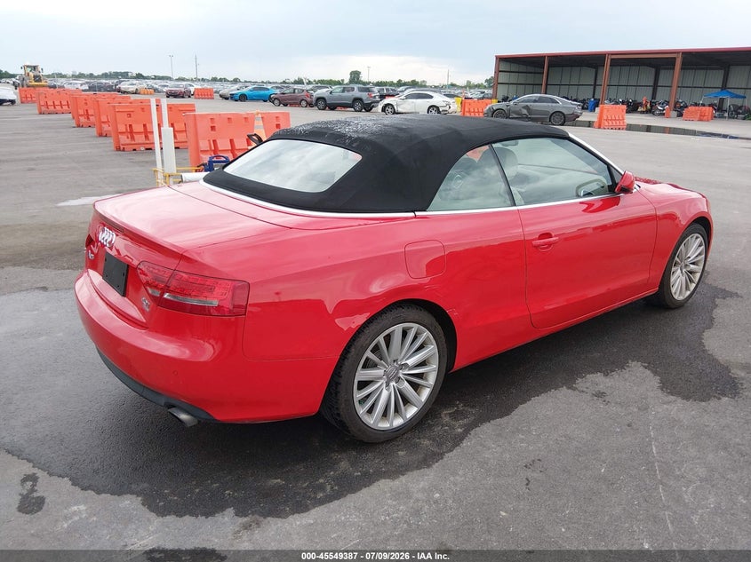 2011 Audi A5 VIN WAULFAFH4BN001766 IAAI salvage auction — RIGHT SIDE, Salvage (Missouri), sold $3,450 on 2026-09-15 (photo 4)