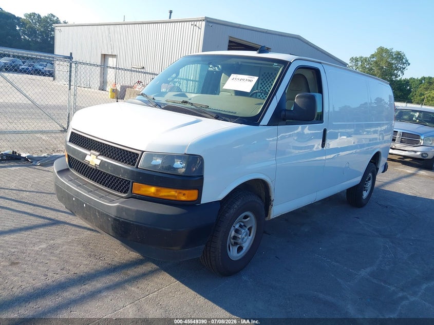 2023 Chevrolet Express VIN 1GCWGAFP3P1136403 IAAI salvage auction — FRONT END, Enterprise Vehicles Clear Only (Georgia), sold $12,100 on 2026-07-28 (photo 2)