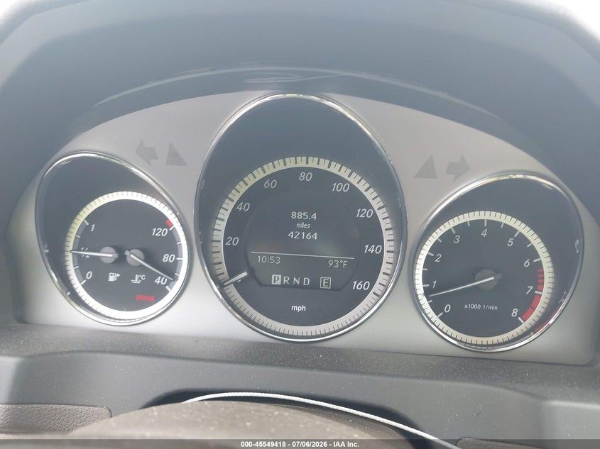 2011 Mercedes-benz C class VIN WDDGF5EB0BF656208 IAAI salvage auction — FRONT END, Rebuildable (Florida), sold $1,300 on 2026-08-13 (photo 7)