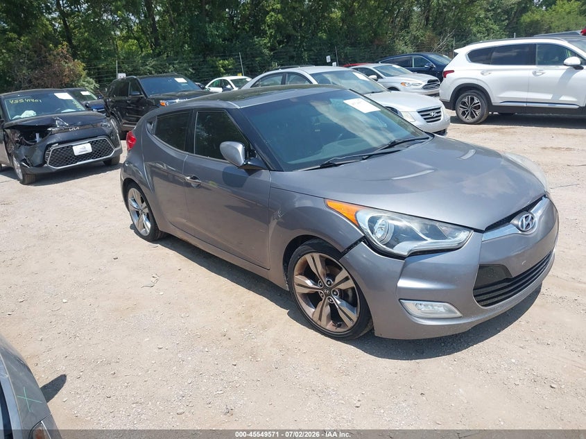 2013 Hyundai Veloster VIN KMHTC6AD1DU146359 IAAI salvage auction — NORMAL WEAR, Clear (Indiana), sold $25 on 2026-07-29 (photo 1)