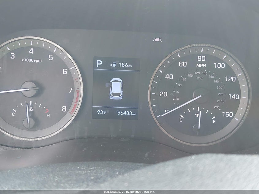 2020 Hyundai Tucson VIN KM8J33A46LU119520 IAAI salvage auction — FRONT END, Salvage Title, sold $5,300 on 2026-08-02 (photo 7)