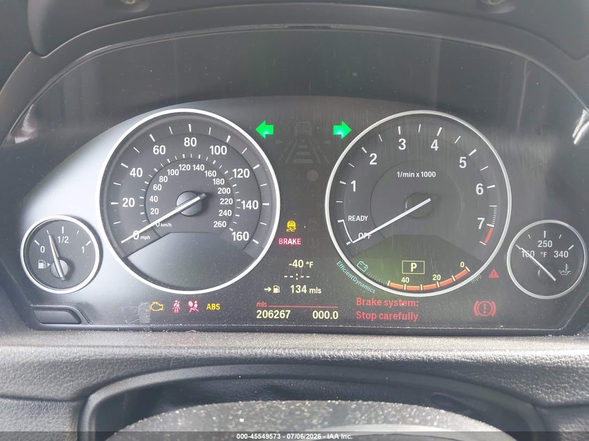 2012 BMW 3er VIN WBA3A5C55CF256714 IAAI salvage auction — LEFT FRONT, Salvage (Georgia), sold $350 on 2026-08-19 (photo 7)