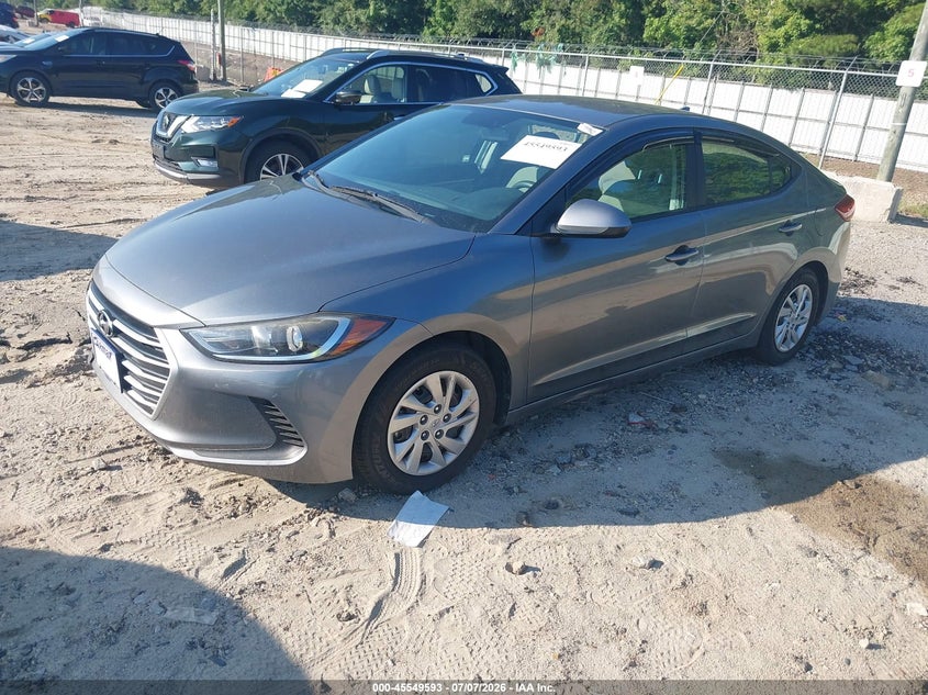 2017 Hyundai Elantra VIN KMHD74LFXHU135717 IAAI salvage auction — UNKNOWN, Clear (Georgia), sold $700 on 2026-07-16 (photo 2)