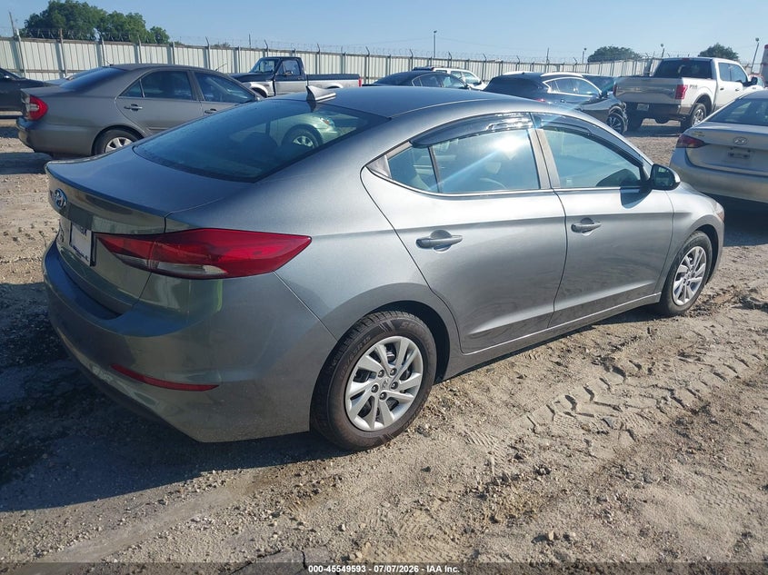 2017 Hyundai Elantra VIN KMHD74LFXHU135717 IAAI salvage auction — UNKNOWN, Clear (Georgia), sold $700 on 2026-07-16 (photo 4)