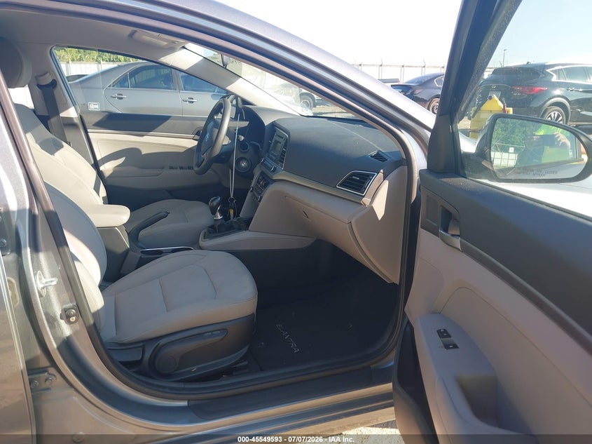 2017 Hyundai Elantra VIN KMHD74LFXHU135717 IAAI salvage auction — UNKNOWN, Clear (Georgia), sold $700 on 2026-07-16 (photo 5)