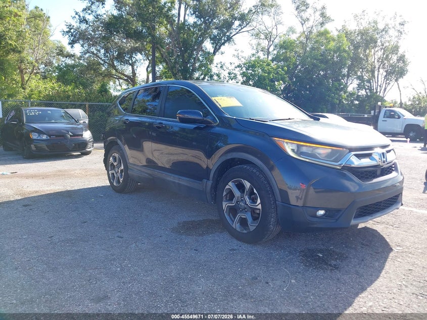2017 Honda Cr-v VIN 7FARW1H51HE006855 IAAI salvage auction — REAR END, Rebuildable (Florida), sold $5,100 on 2026-07-23 (photo 1)