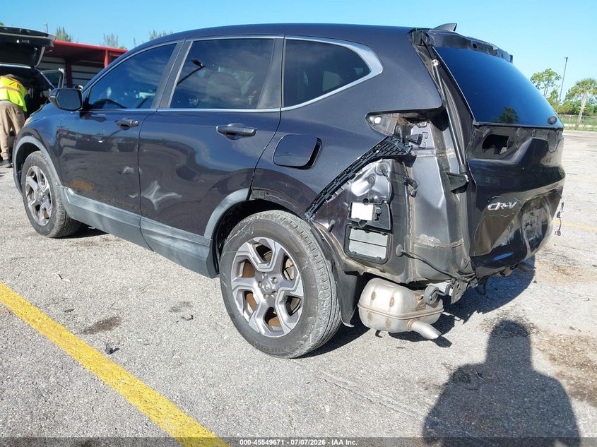 2017 Honda Cr-v VIN 7FARW1H51HE006855 IAAI salvage auction — REAR END, Rebuildable (Florida), sold $5,100 on 2026-07-23 (photo 3)