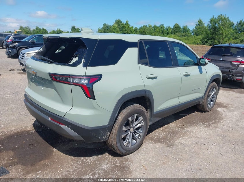 2025 Chevrolet Equinox VIN 3GNAXPEG2SL206903 IAAI salvage auction — FRONT & REAR, Mv-907A (New York), sold $7,000 on 2026-07-09 (photo 4)
