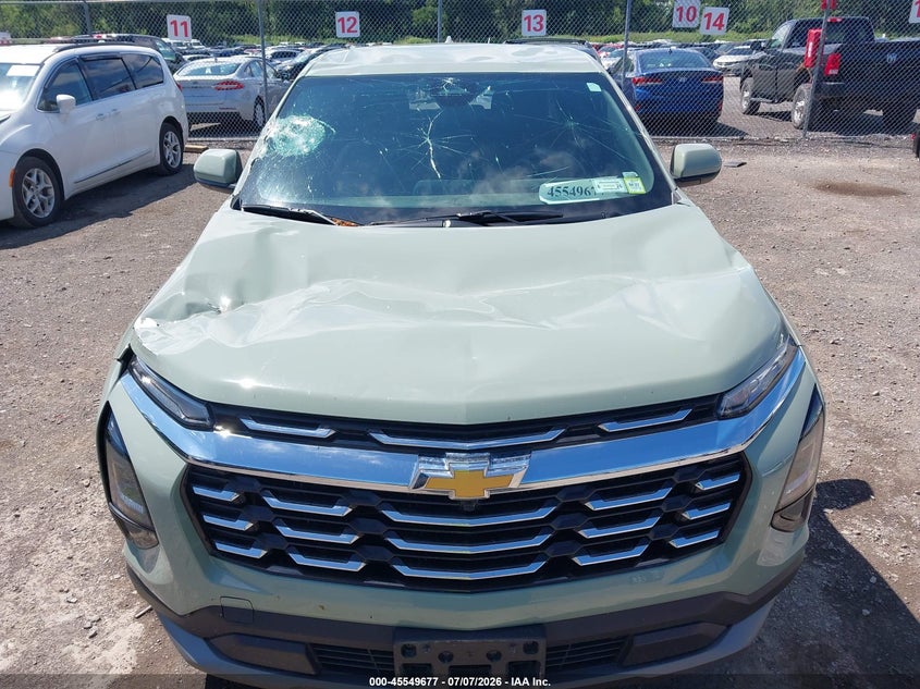 2025 Chevrolet Equinox VIN 3GNAXPEG2SL206903 IAAI salvage auction — FRONT & REAR, Mv-907A (New York), sold $7,000 on 2026-07-09 (photo 6)