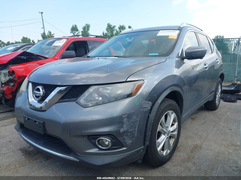 2016 Nissan Rogue VIN KNMAT2MV4GP651629 IAAI salvage auction — REAR END, Salvage (Ohio), sold $450 on 2026-07-28 (photo 2)