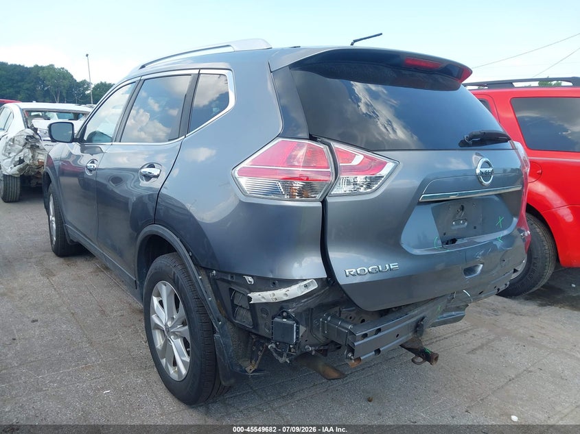 2016 Nissan Rogue VIN KNMAT2MV4GP651629 IAAI salvage auction — REAR END, Salvage (Ohio), sold $450 on 2026-07-28 (photo 3)