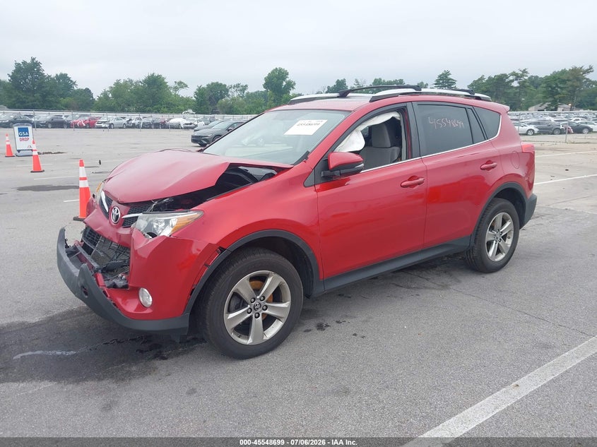 2015 Toyota Rav 4 VIN JTMRFREV6FJ048796 IAAI salvage auction — FRONT END, Clear (Indiana), sold $2,650 on 2026-07-31 (photo 2)