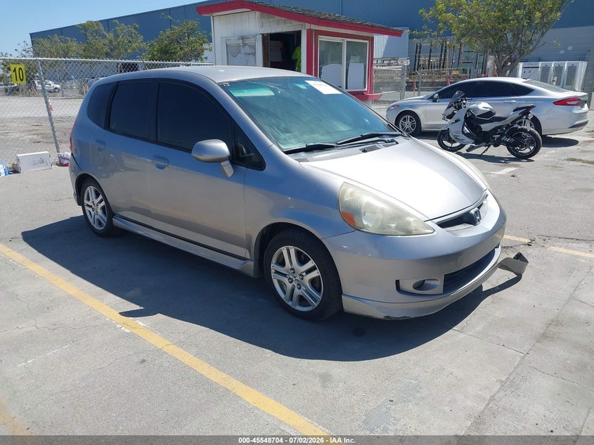 2008 Honda Fit VIN JHMGD38688S047854 IAAI salvage auction — LEFT FRONT, Salvage (California), sold $325 on 2026-07-29 (photo 1)