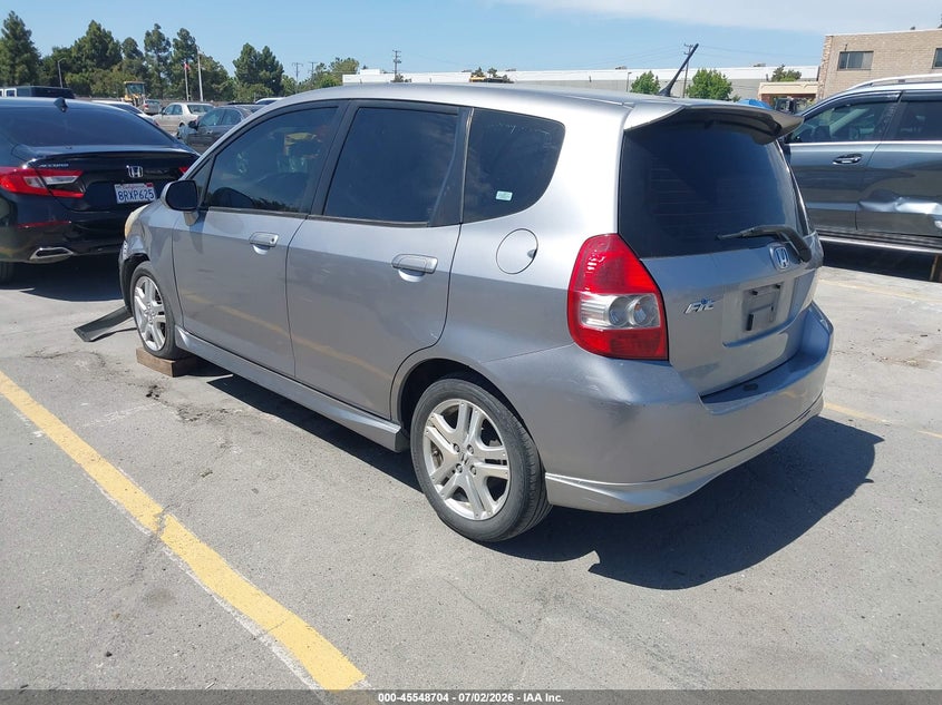2008 Honda Fit VIN JHMGD38688S047854 IAAI salvage auction — LEFT FRONT, Salvage (California), sold $325 on 2026-07-29 (photo 3)