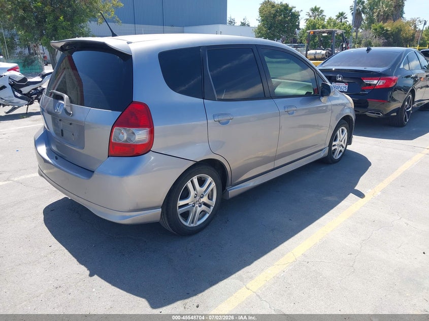 2008 Honda Fit VIN JHMGD38688S047854 IAAI salvage auction — LEFT FRONT, Salvage (California), sold $325 on 2026-07-29 (photo 4)