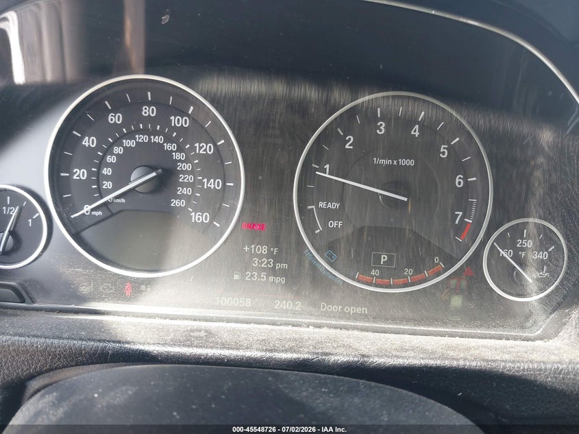 2013 BMW 3er VIN WBA3A9G52DN236784 IAAI salvage auction — RIGHT SIDE, Salvage (Pennsylvania), sold $2,850 on 2026-07-17 (photo 7)