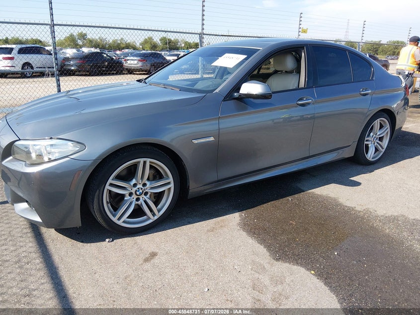 2014 BMW 5er VIN WBA5B1C50ED483063 IAAI salvage auction — WATER/FLOOD, Salvage (Louisiana), sold $1,100 on 2026-07-29 (photo 2)