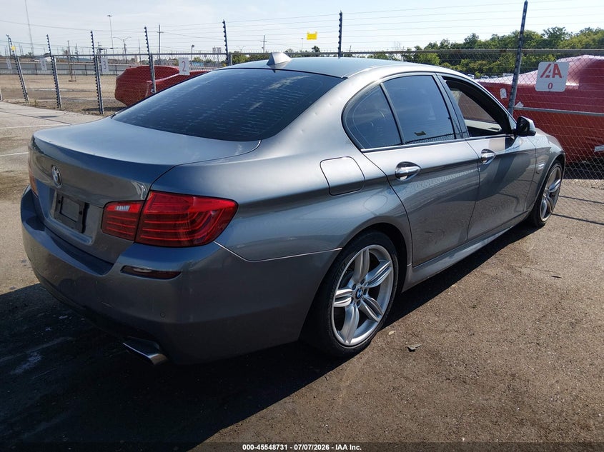 2014 BMW 5er VIN WBA5B1C50ED483063 IAAI salvage auction — WATER/FLOOD, Salvage (Louisiana), sold $1,100 on 2026-07-29 (photo 4)