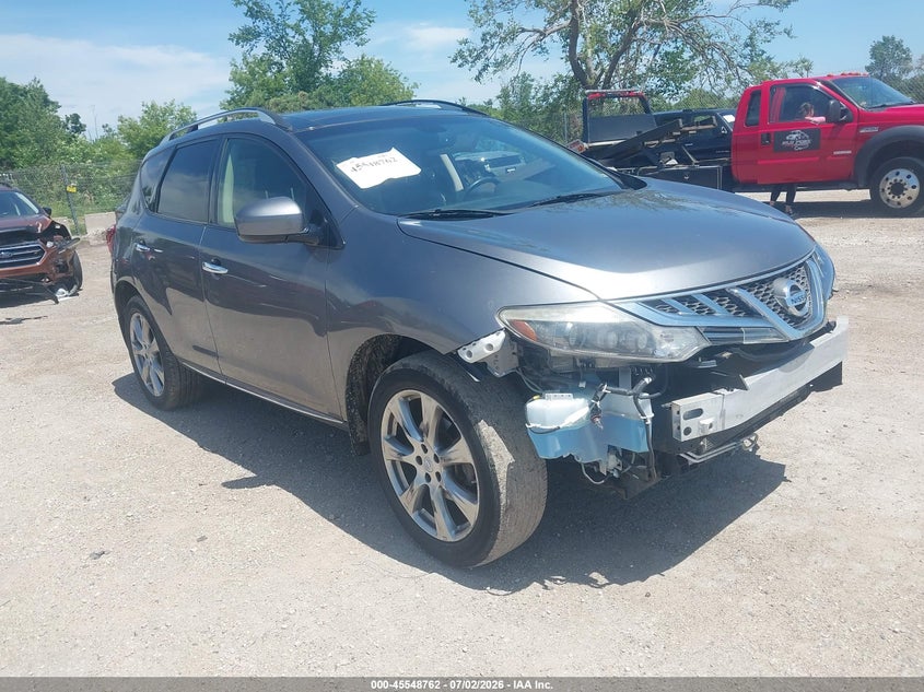 2013 Nissan Murano VIN JN8AZ1MW5DW323191 IAAI salvage auction — FRONT END, Junk Bill Of Sale Mv2459 (Wisconsin), sold $375 on 2026-07-28 (photo 1)