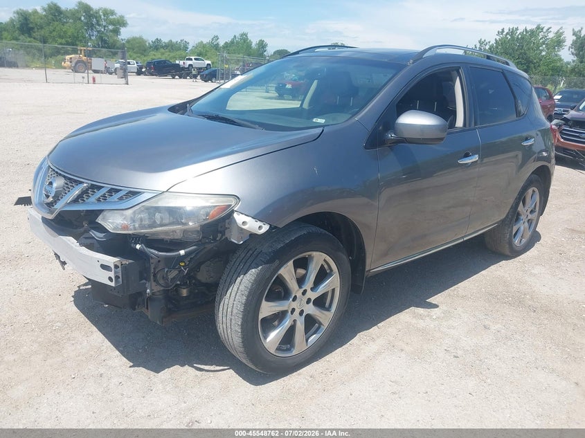 2013 Nissan Murano VIN JN8AZ1MW5DW323191 IAAI salvage auction — FRONT END, Junk Bill Of Sale Mv2459 (Wisconsin), sold $375 on 2026-07-28 (photo 2)