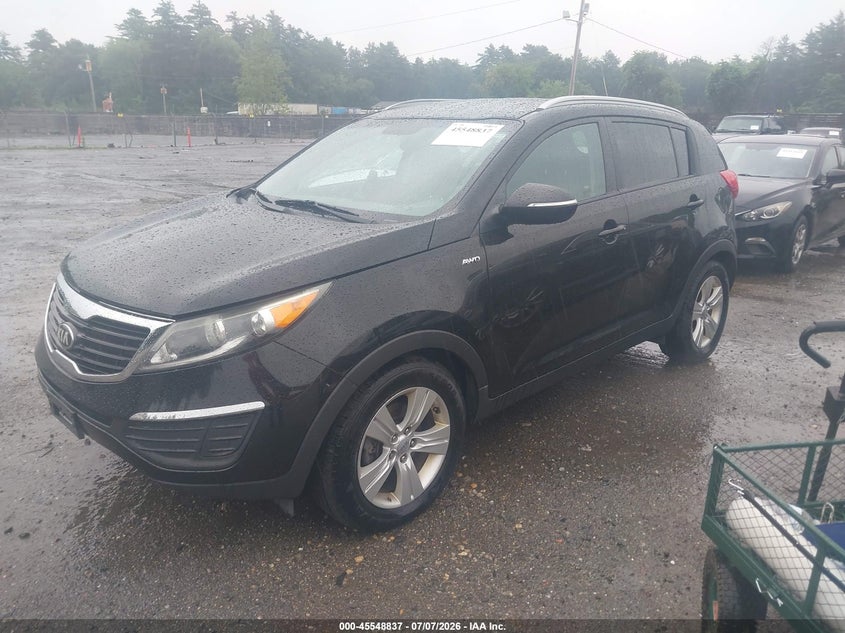 2013 Kia Sportage VIN KNDPBCA21D7359350 IAAI salvage auction — UNKNOWN, Clear (Massachusetts), sold $1,450 on 2026-07-09 (photo 2)