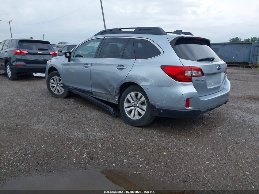 2017 Subaru Outback VIN 4S4BSACC2H3272201 IAAI salvage auction — LEFT & RIGHT, Clear (Michigan), sold $2,300 on 2026-07-23 (photo 3)
