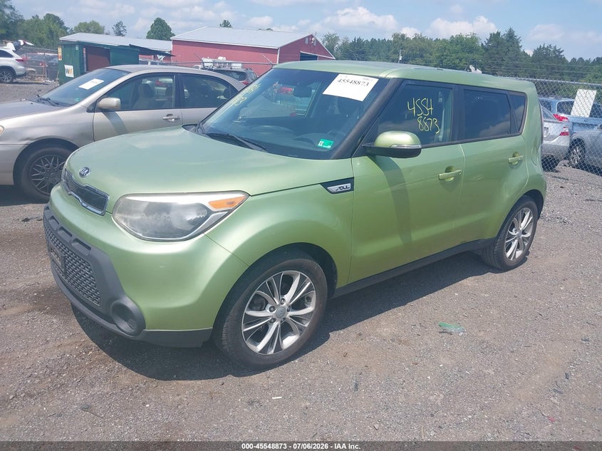 2014 Kia Soul VIN KNDJP3A59E7707673 IAAI salvage auction — NORMAL WEAR, Clear (Virginia), sold $900 on 2026-07-14 (photo 2)
