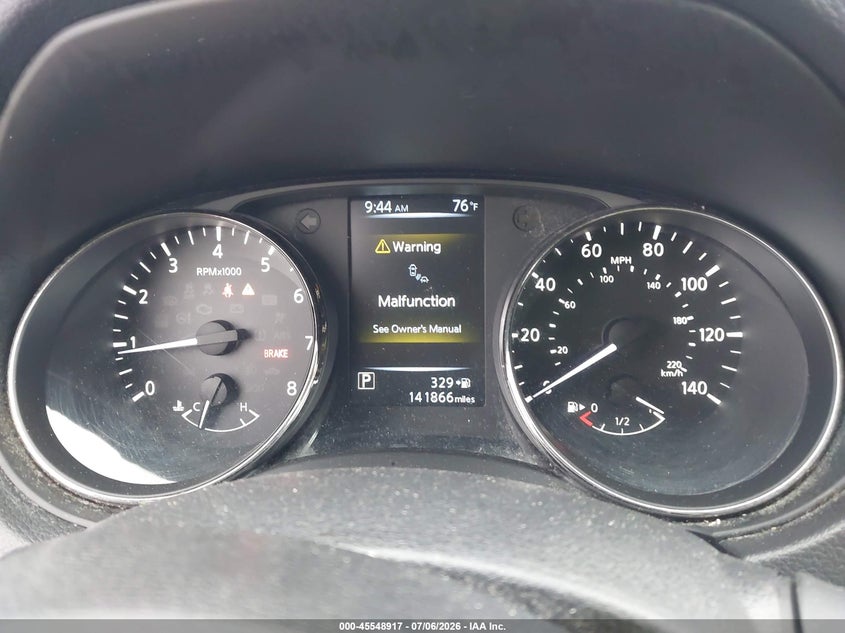 2017 Nissan Rogue VIN KNMAT2MV6HP548617 IAAI salvage auction — FRONT END, Salvage (Idaho), sold $1,375 on 2026-07-14 (photo 7)