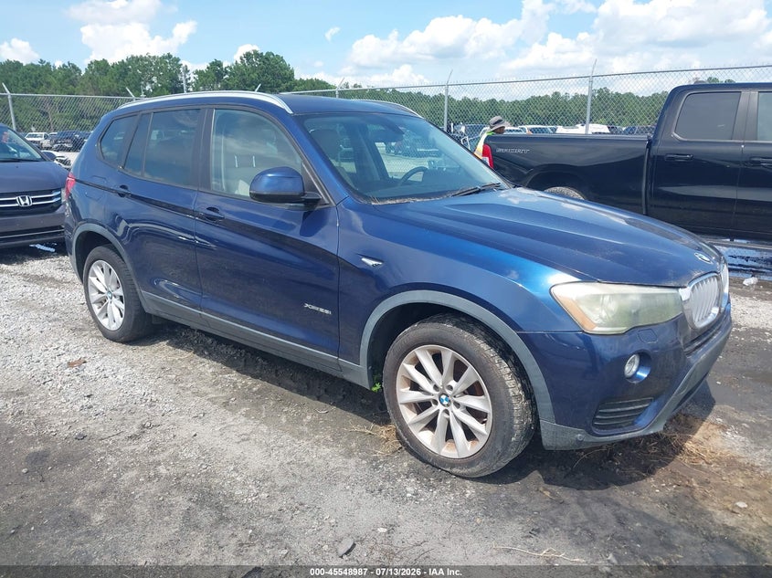 2015 BMW X3 VIN 5UXWX9C56F0D46663 IAAI salvage auction — NORMAL WEAR, Clear (Georgia), sold $2,300 on 2026-07-31 (photo 1)