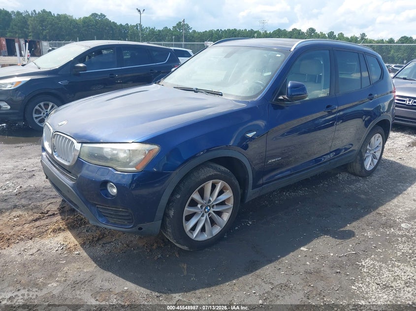 2015 BMW X3 VIN 5UXWX9C56F0D46663 IAAI salvage auction — NORMAL WEAR, Clear (Georgia), sold $2,300 on 2026-07-31 (photo 2)