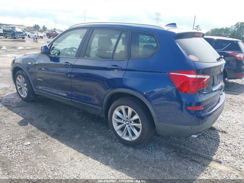 2015 BMW X3 VIN 5UXWX9C56F0D46663 IAAI salvage auction — NORMAL WEAR, Clear (Georgia), sold $2,300 on 2026-07-31 (photo 3)