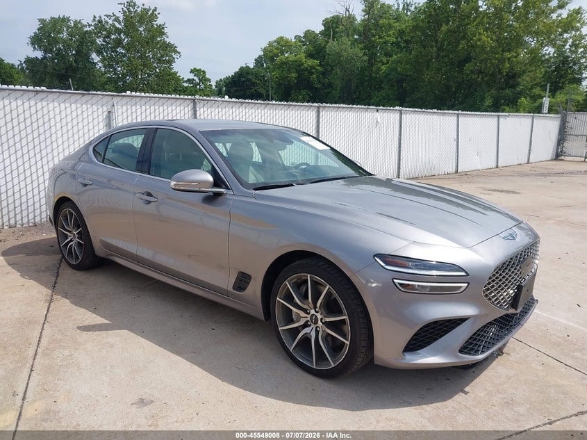 2025 Genesis G70 VIN KMTG34SCXSU153681 IAAI salvage auction — FRONT END, Enterprise Vehicles Clear Only (South Dakota), sold $15,100 on 2026-07-21 (photo 1)