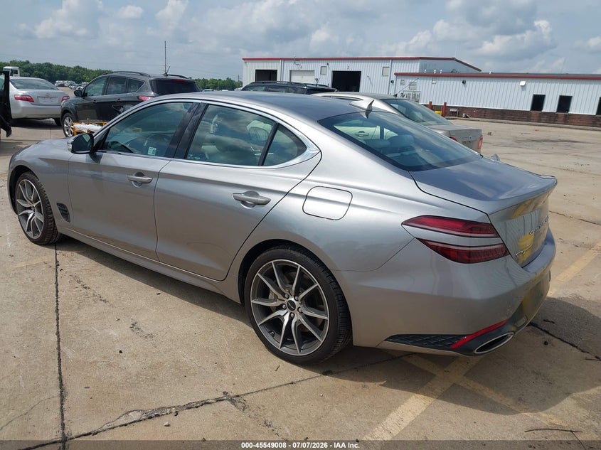 2025 Genesis G70 VIN KMTG34SCXSU153681 IAAI salvage auction — FRONT END, Enterprise Vehicles Clear Only (South Dakota), sold $15,100 on 2026-07-21 (photo 3)