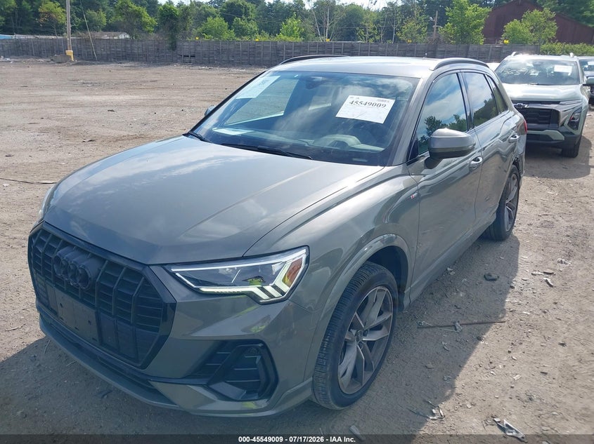 2022 Audi Q3 VIN WA1EECF39N1052877 IAAI salvage auction — LEFT REAR, Salvage (Idaho), sold $14,050 on 2026-08-14 (photo 2)