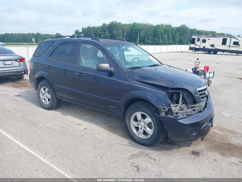 2008 Kia Sorento VIN KNDJD735185853160 IAAI salvage auction — FRONT END, Salvage (Indiana), sold $550 on 2026-08-22 (photo 1)