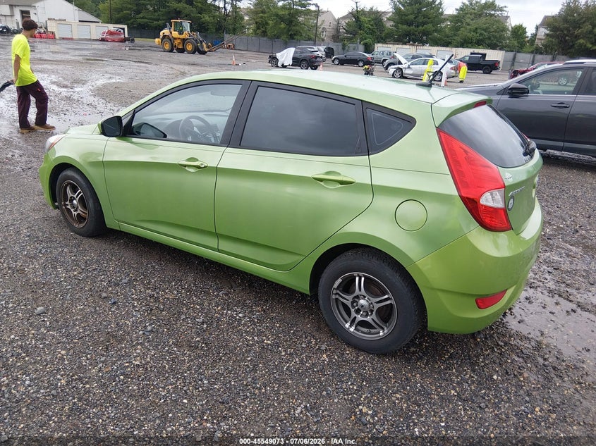 2013 Hyundai Accent VIN KMHCT5AE1DU135607 IAAI salvage auction — NORMAL WEAR, Clear (New Jersey), sold $575 on 2026-07-28 (photo 3)