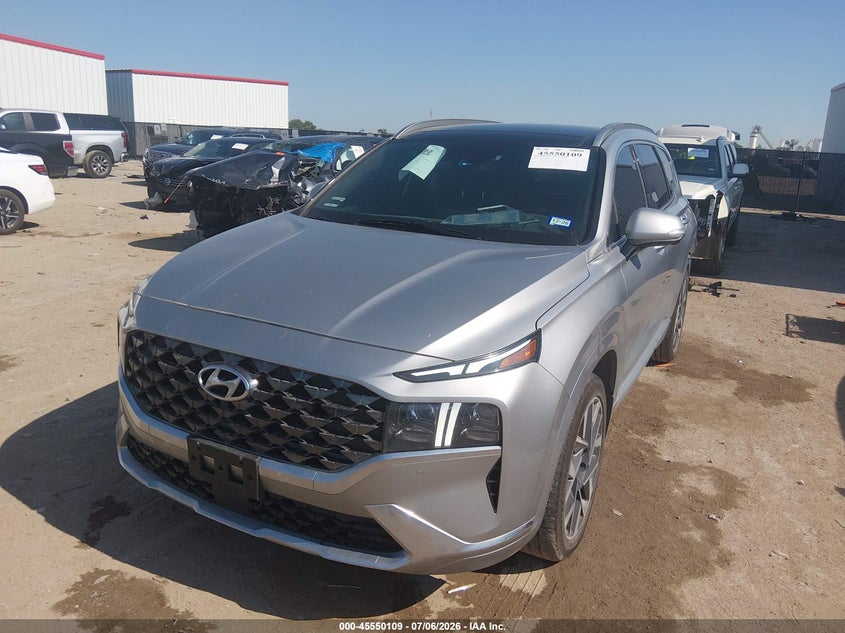 2023 Hyundai Santa fe VIN 5NMS54AL2PH602967 IAAI salvage auction — LEFT REAR, Wait Title, sold $14,000 on 2026-08-29 (photo 2)