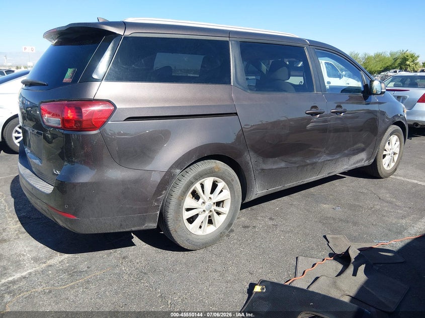 2016 Kia SEDONA VIN KNDMB5C10G6178673 IAAI salvage auction — NORMAL WEAR, Salvage Title, sold $600 on 2026-07-24 (photo 4)