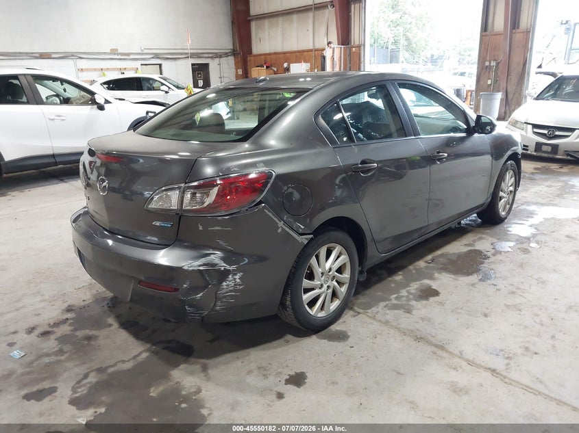 2012 Mazda 3 VIN JM1BL1W85C1659936 IAAI salvage auction — LEFT FRONT, Mv-907A (New York), sold $450 on 2026-07-17 (photo 4)