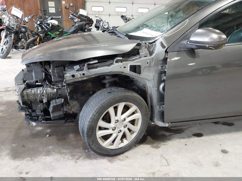 2012 Mazda 3 VIN JM1BL1W85C1659936 IAAI salvage auction — LEFT FRONT, Mv-907A (New York), sold $450 on 2026-07-17 (photo 6)