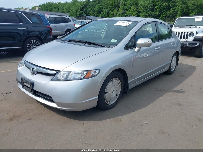 2008 Honda Civic hybrid VIN JHMFA362X8S009675 IAAI salvage auction — NORMAL WEAR, Clear (Connecticut), sold $350 on 2026-07-16 (photo 2)