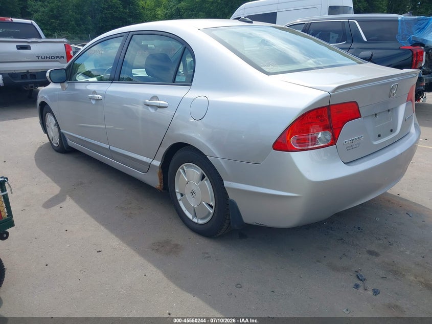 2008 Honda Civic hybrid VIN JHMFA362X8S009675 IAAI salvage auction — NORMAL WEAR, Clear (Connecticut), sold $350 on 2026-07-16 (photo 3)