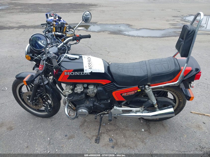 1982 Honda Cb750 VIN JH2RC0403CM301598 IAAI salvage auction — NORMAL WEAR, Clear (New York), sold $275 on 2026-07-21 (photo 9)