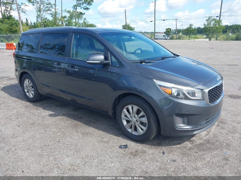 2017 Kia SEDONA VIN KNDMB5C10H6252823 IAAI salvage auction — NORMAL WEAR, Clear (Florida), sold $1,050 on 2026-07-21 (photo 1)